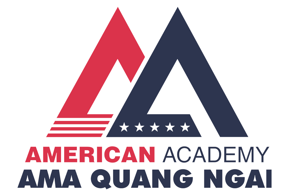 Logo trung tâm tiếng Anh AMA Quảng Ngãi