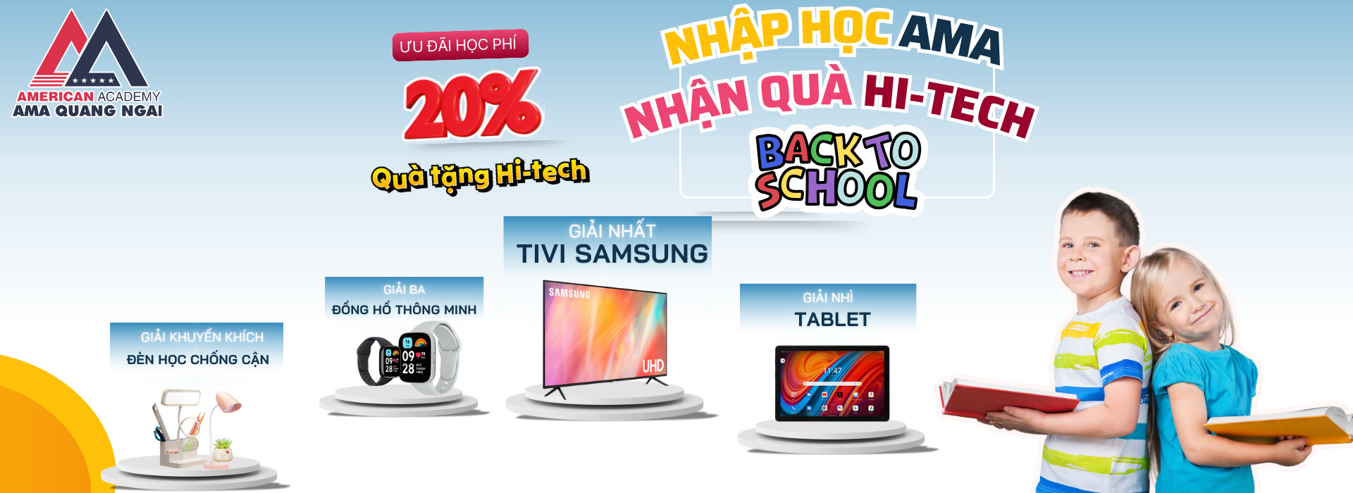 NHẬP HỌC AMA – NHẬN NGAY QUÀ HI-TECH SIÊU HẤP DẪN