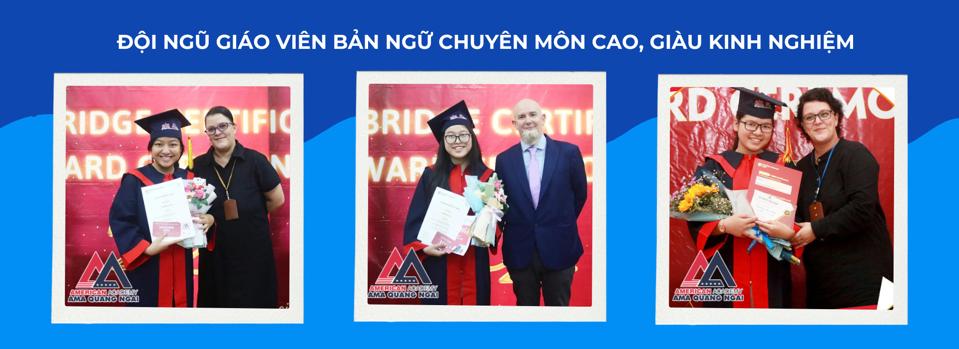 AMA Quang Ngai Đội ngũ giáo viên bản ngữ chuyên môn cao