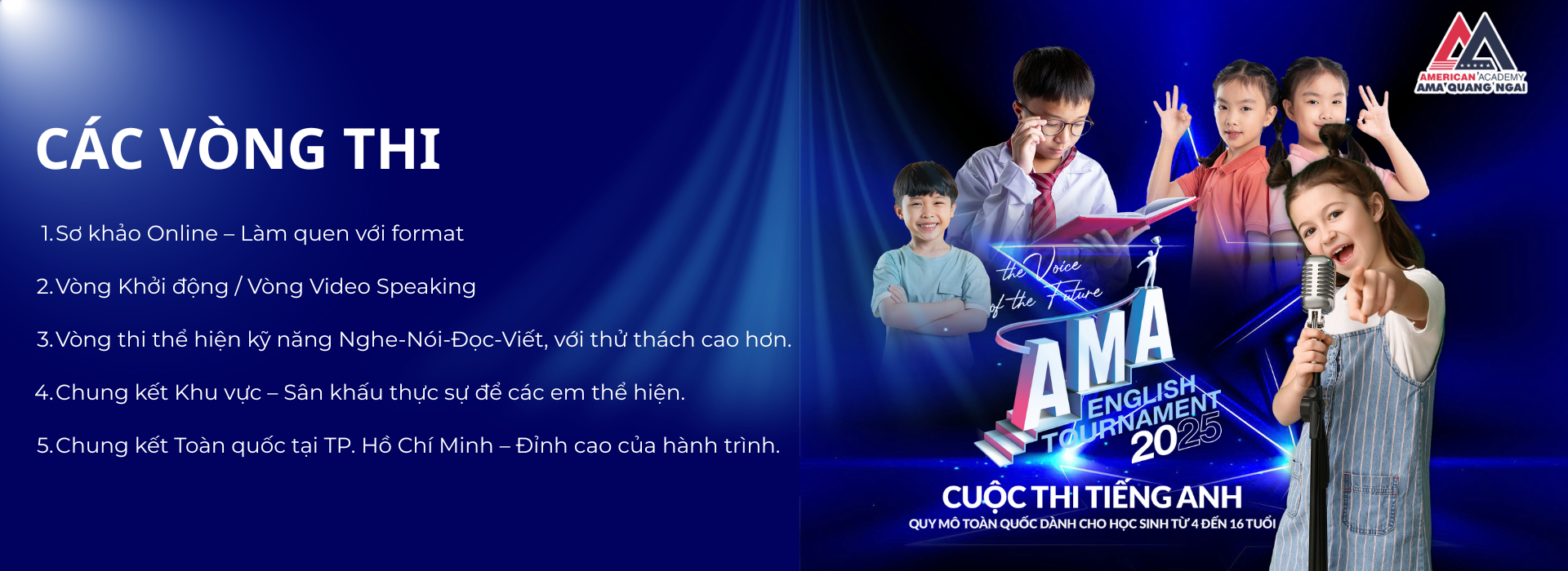 AMA English Tournament Quảng Ngãi 2025–2026 – The Voice of the Future