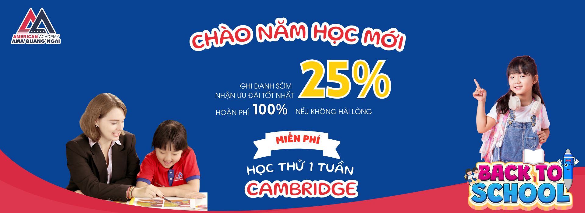 Ưu đãi Back to school AMA Quảng Ngãi 2025.