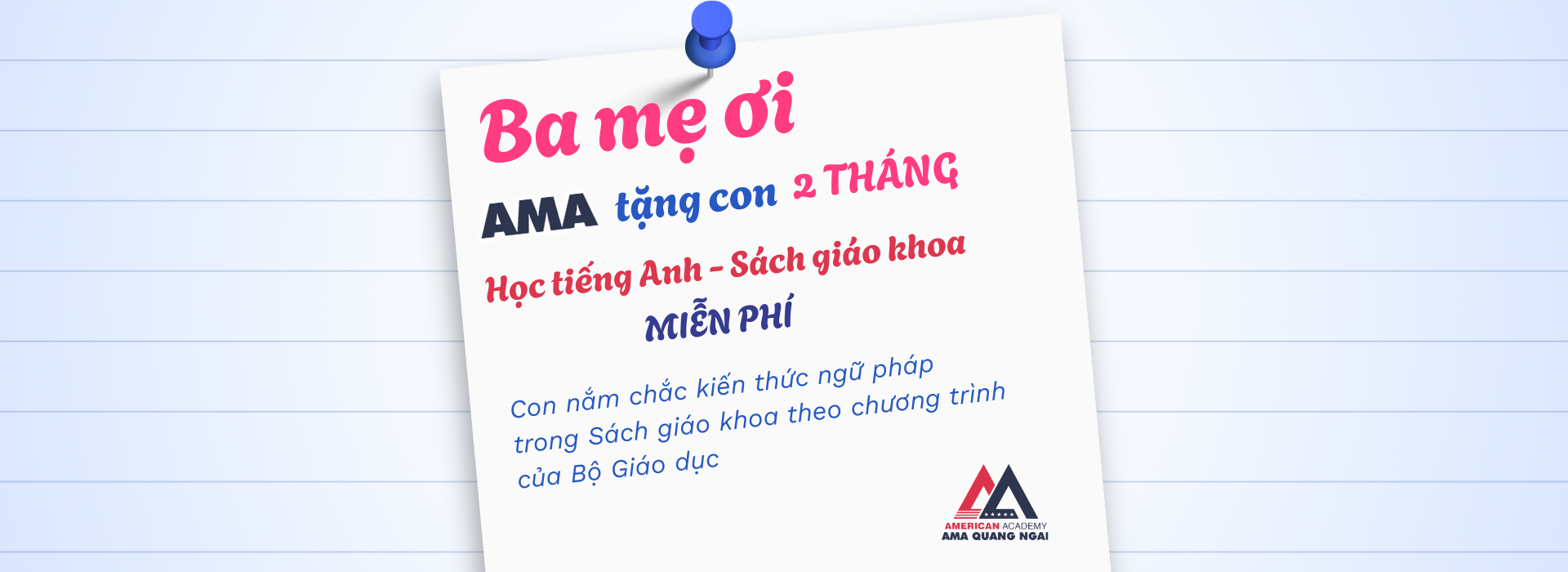 Ưu đãi Back to school AMA Quảng Ngãi 2025