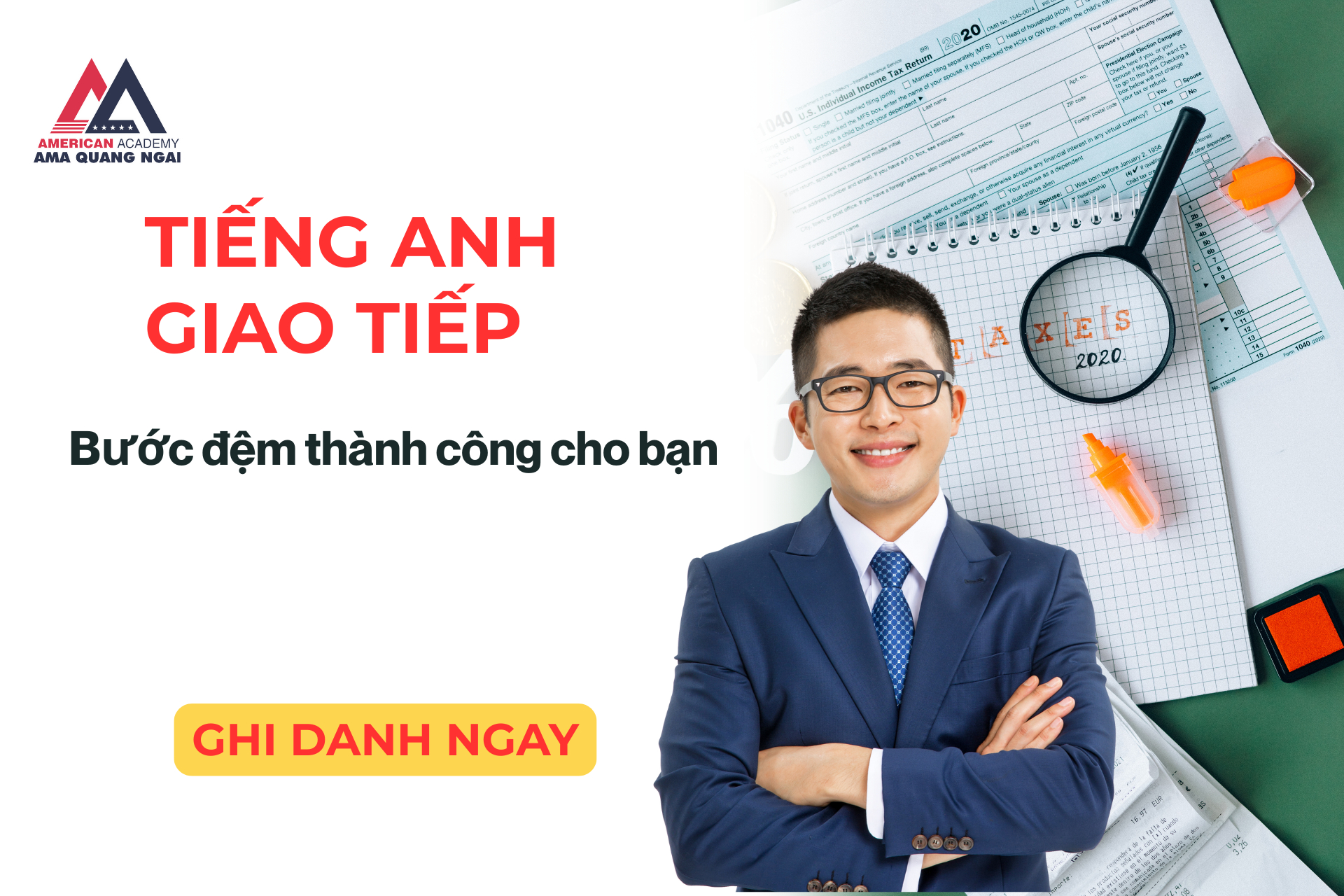 Học tiếng Anh giao tiếp hiệu quả tại AMA Quảng Ngãi