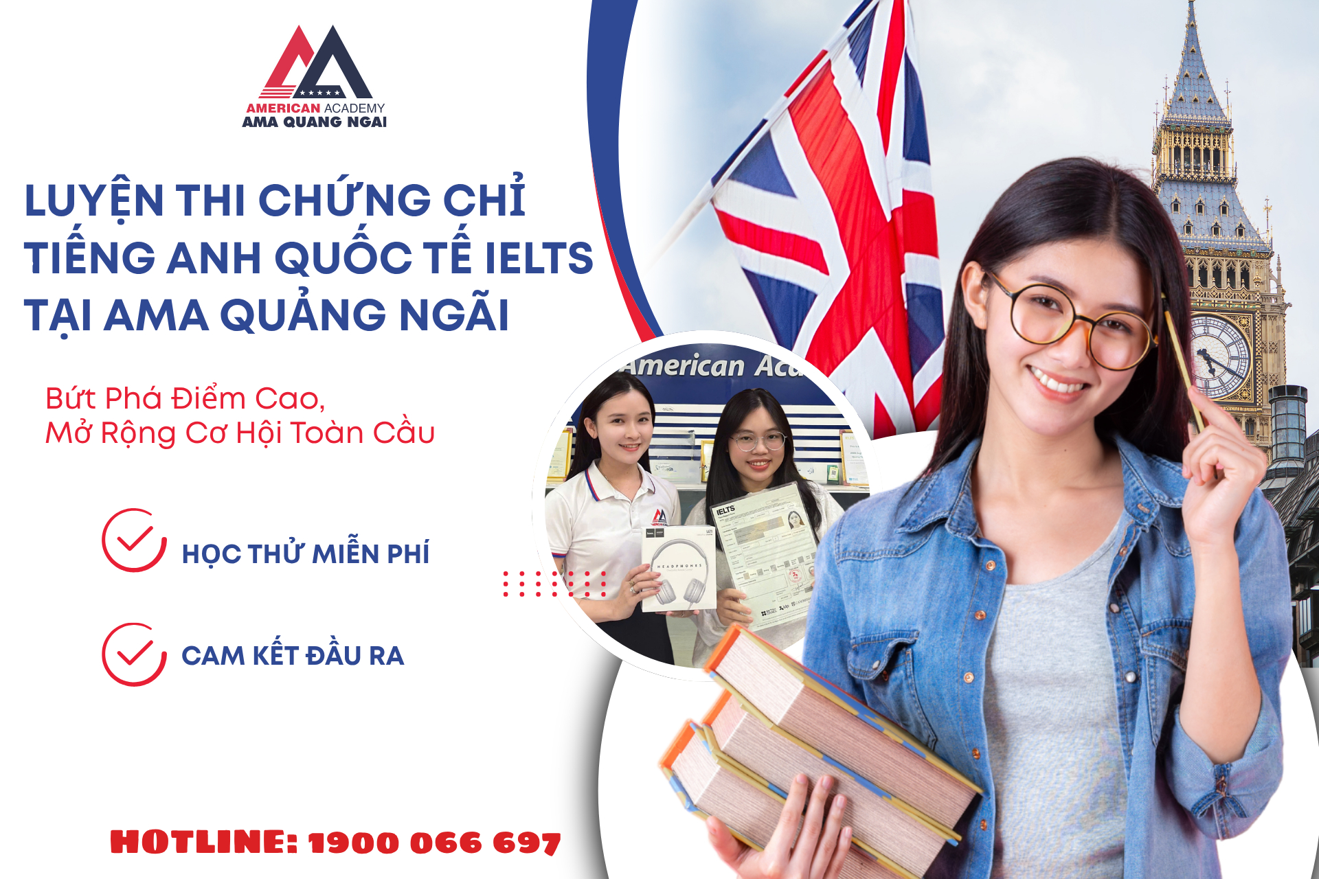 Khóa luyện thi IELTS tại AMA Quảng Ngãi
