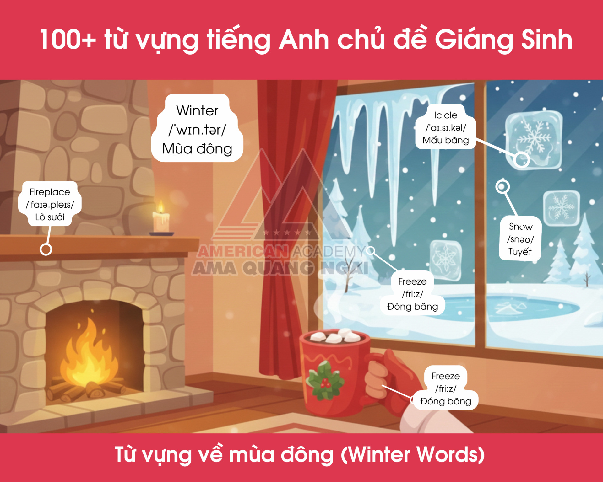 100+ từ vựng tiếng Anh chủ đề Giáng Sinh (4)