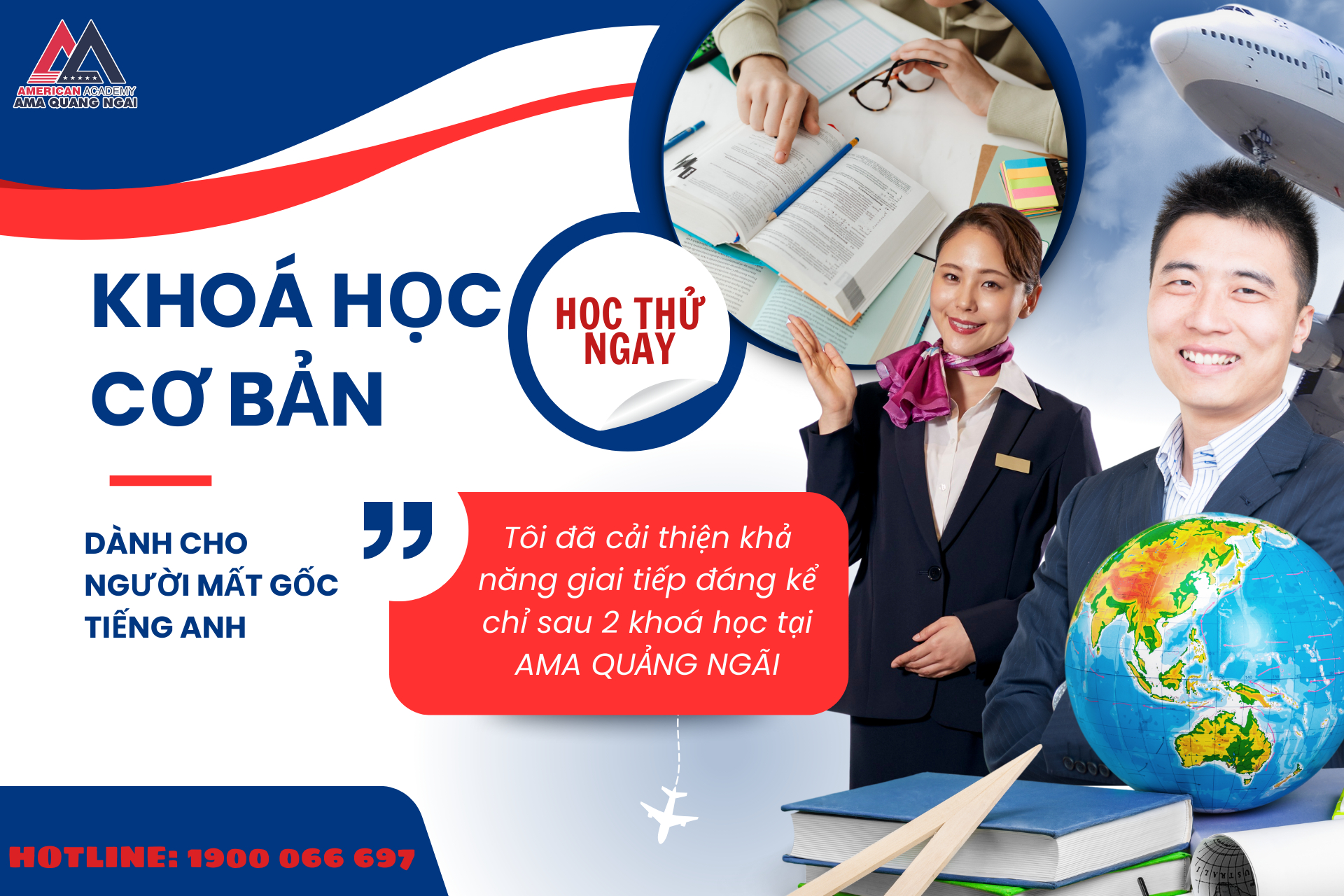 Khóa học tiếng Anh cơ bản tại AMA Quảng Ngãi (cho người mất gốc)