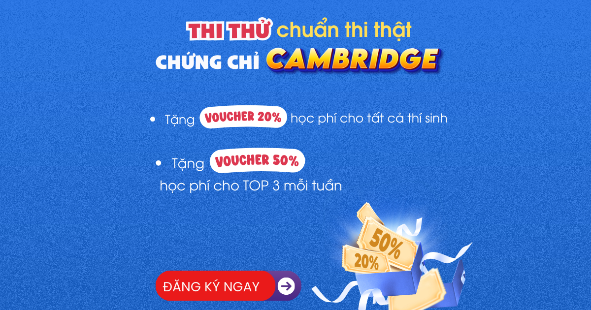 thi thử Cambridge Quảng Ngãi