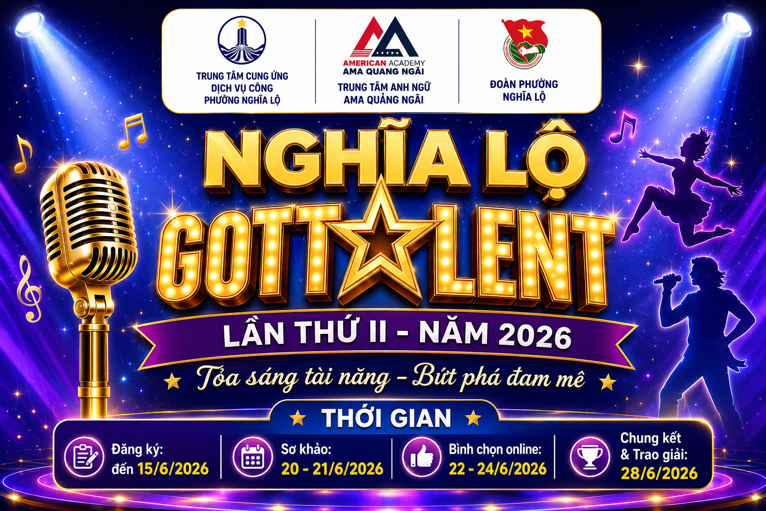 [THÔNG BÁO] CHÍNH THỨC KHỞI ĐỘNG CUỘC THI “NGHĨA LỘ GOT TALENT” LẦN THỨ II – NĂM 2026
