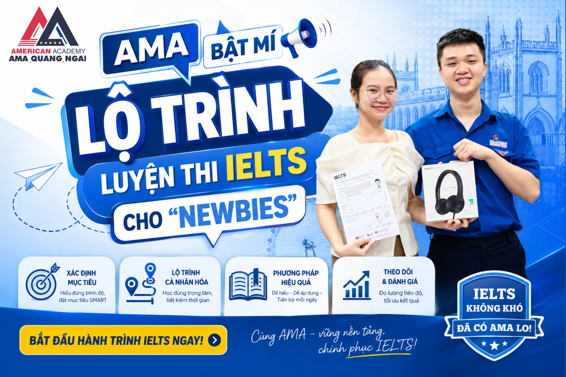 khoá học luyện thi IELTS cho người mới bắt đầu