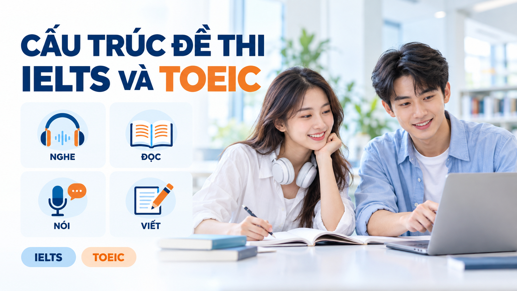 cấu trúc đề thi IELTS và TOEIC